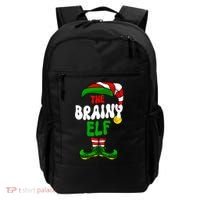 Brainy Elf Pajama Matching Group Christmas Holiday Backpack thumb 0