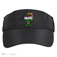 Brainy Elf Pajama Matching Group Christmas Holiday Adult Drive Performance Visor thumb 0