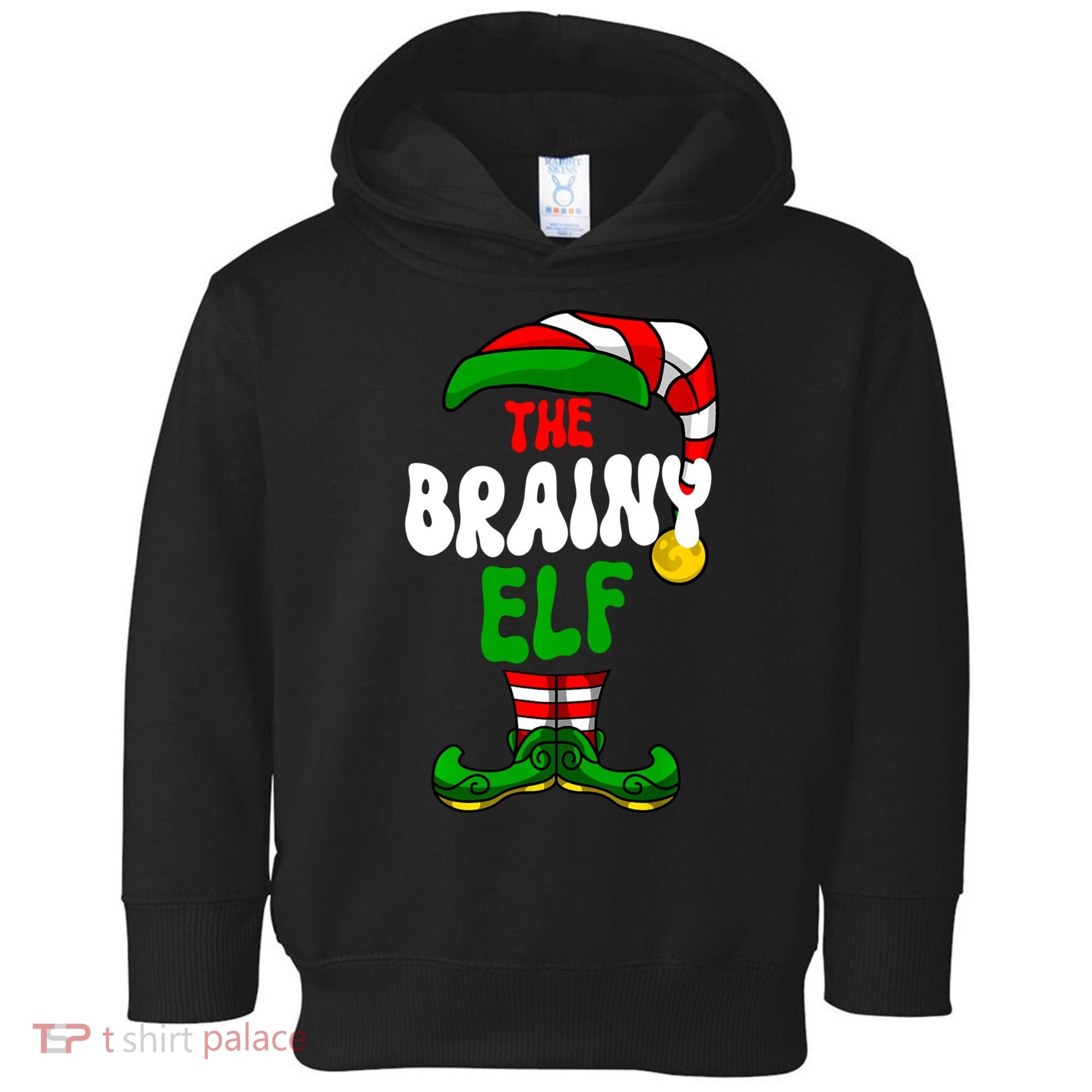 Brainy Elf Pajama Matching Group Christmas Holiday Toddler Hoodie