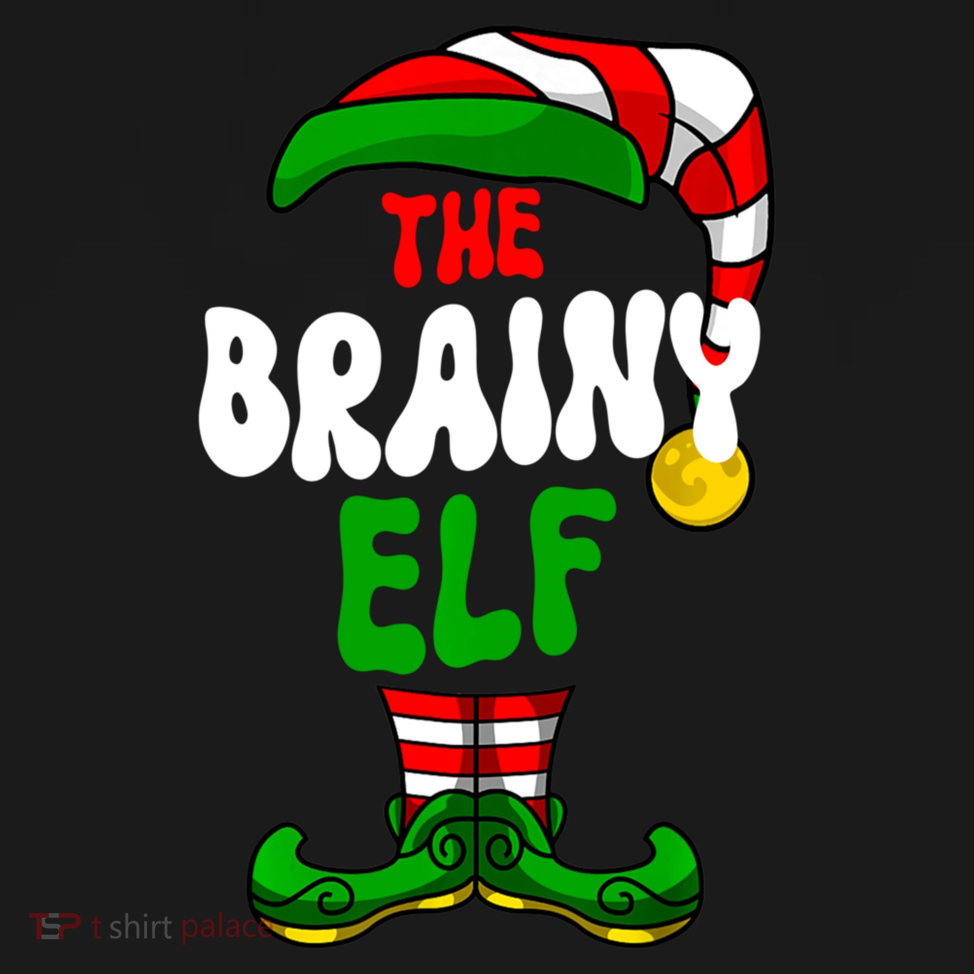 Brainy Elf Pajama Matching Group Christmas Holiday Toddler Hoodie