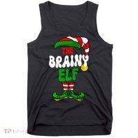 Brainy Elf Pajama Matching Group Christmas Holiday Tank Top thumb 0