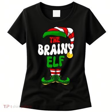Brainy Elf Pajama Matching Group Christmas Holiday Women's T-Shirt