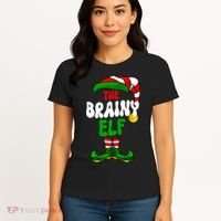 Brainy Elf Pajama Matching Group Christmas Holiday Women's T-Shirt thumb 4