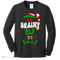 Brainy Elf Pajama Matching Group Christmas Holiday Kids Long Sleeve Shirt thumb 0