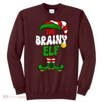 Brainy Elf Pajama Matching Group Christmas Holiday Sweatshirt thumb 0