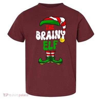 Brainy Elf Pajama Matching Group Christmas Holiday Toddler T-Shirt