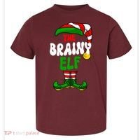 Brainy Elf Pajama Matching Group Christmas Holiday Toddler T-Shirt thumb 0