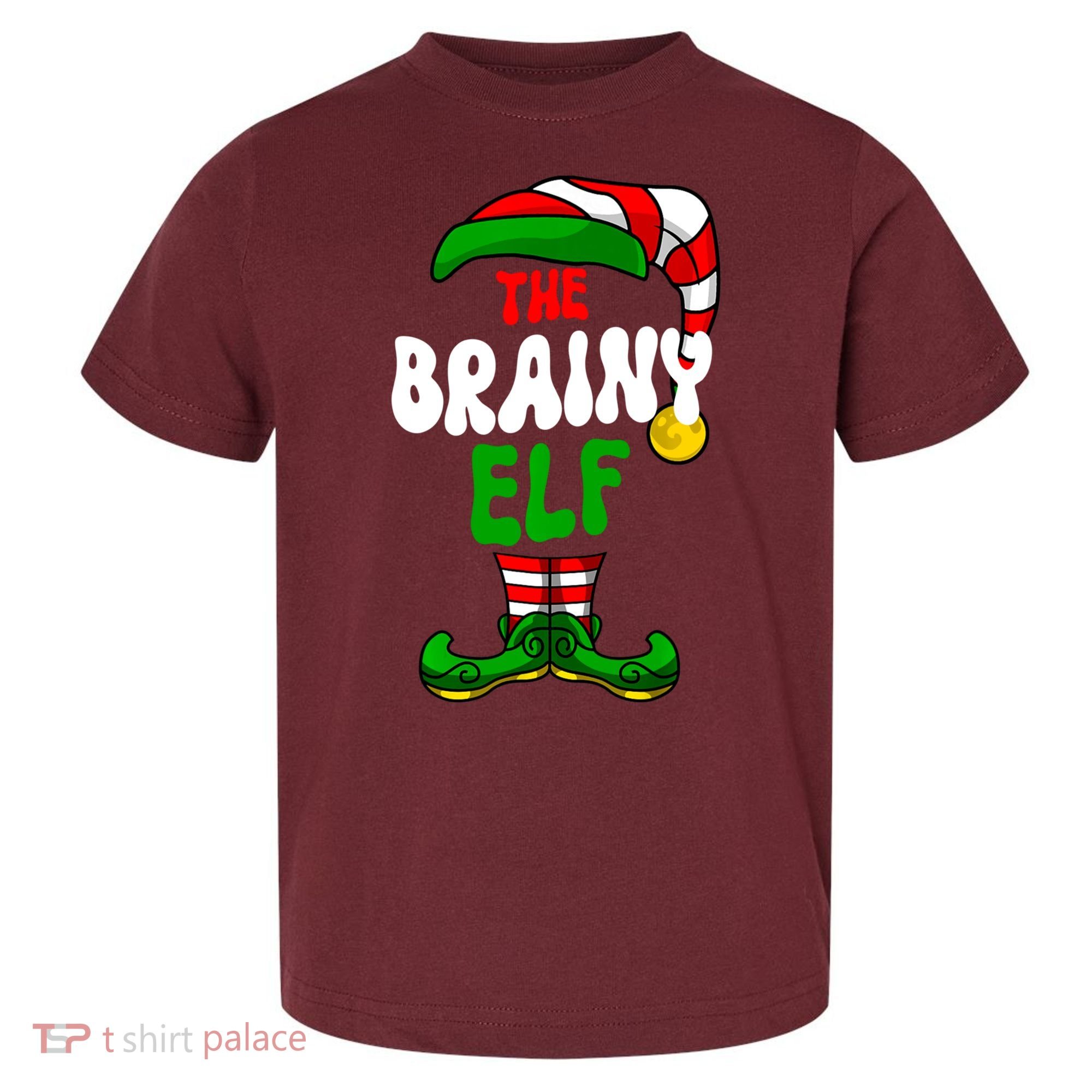 Brainy Elf Pajama Matching Group Christmas Holiday Toddler T-Shirt