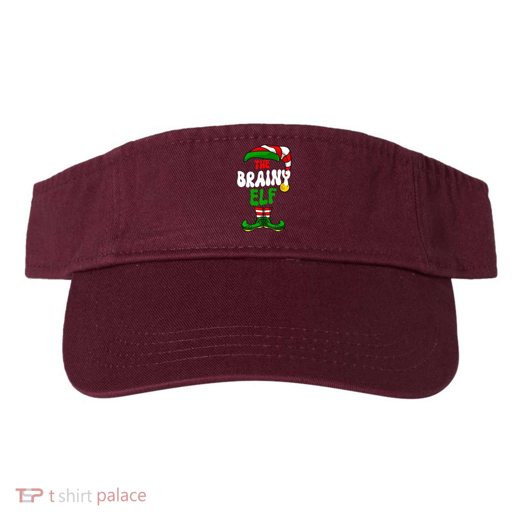 Brainy Elf Pajama Matching Group Christmas Holiday Visor