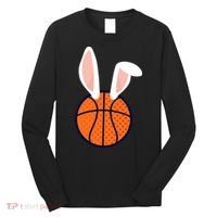Basketball Easter Rabbit Bunny funny easter day Long Sleeve Shirt thumb 0