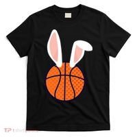 Basketball Easter Rabbit Bunny funny easter day T-Shirt thumb 0