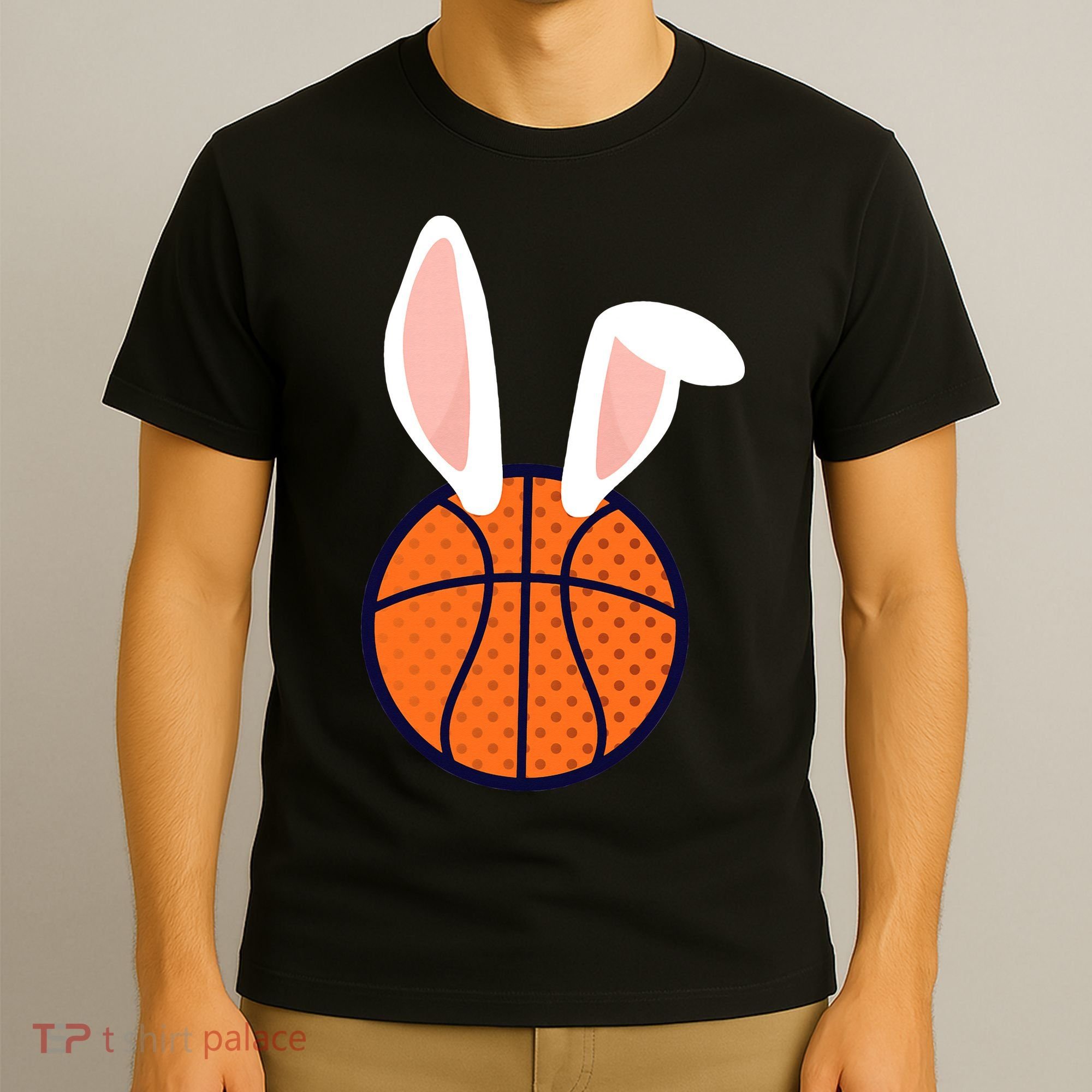 Basketball Easter Rabbit Bunny funny easter day T-Shirt