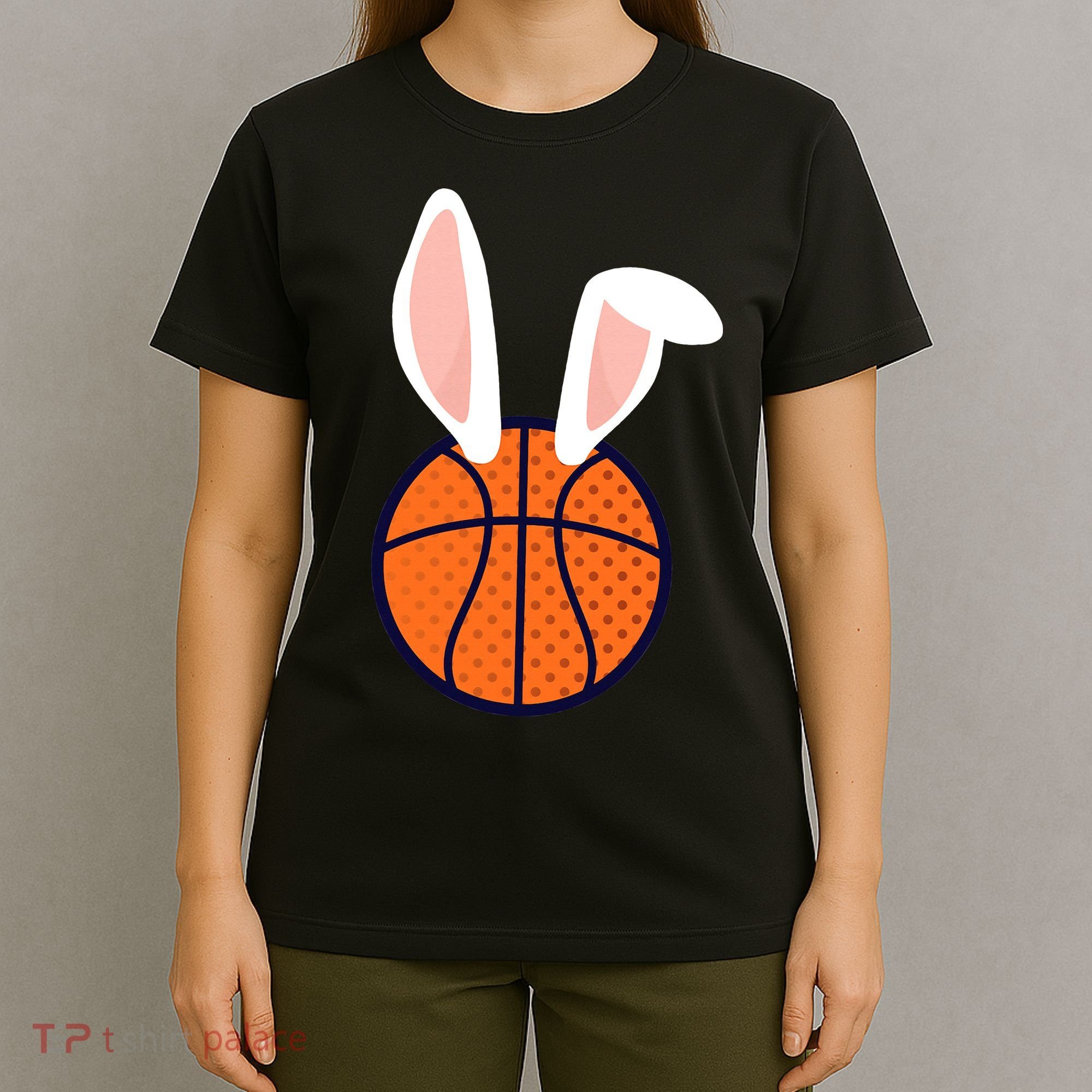 Basketball Easter Rabbit Bunny funny easter day T-Shirt