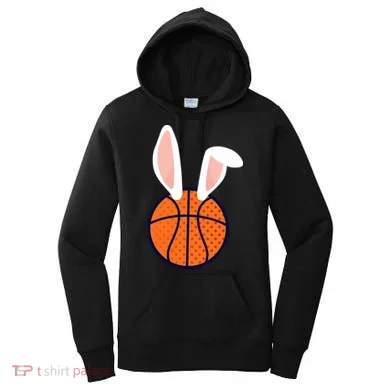Basketball Easter Rabbit Bunny funny easter day Women's Hoodie