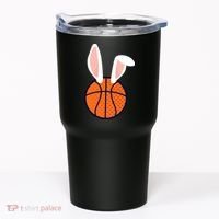 Basketball Easter Rabbit Bunny funny easter day Tumbler thumb 0