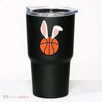 Basketball Easter Rabbit Bunny funny easter day Tumbler thumb 0