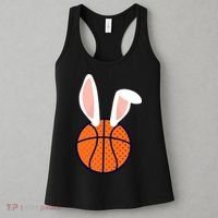Basketball Easter Rabbit Bunny funny easter day Women's Tank Top thumb 3