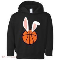 Basketball Easter Rabbit Bunny funny easter day Toddler Hoodie thumb 0