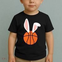 Basketball Easter Rabbit Bunny funny easter day Toddler T-Shirt thumb 2