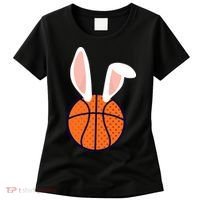 Basketball Easter Rabbit Bunny funny easter day Women's T-Shirt thumb 0