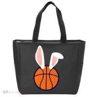 Basketball Easter Rabbit Bunny funny easter day Tote Bag thumb 0