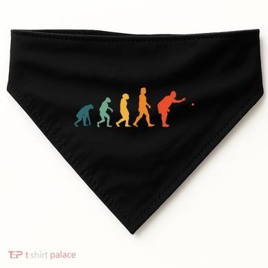 Boccia Evolution Retro Bocce Ball PéTanque Cute Gift USA-Made Doggie Bandana