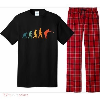 Boccia Evolution Retro Bocce Ball PéTanque Cute Gift Pajama Set