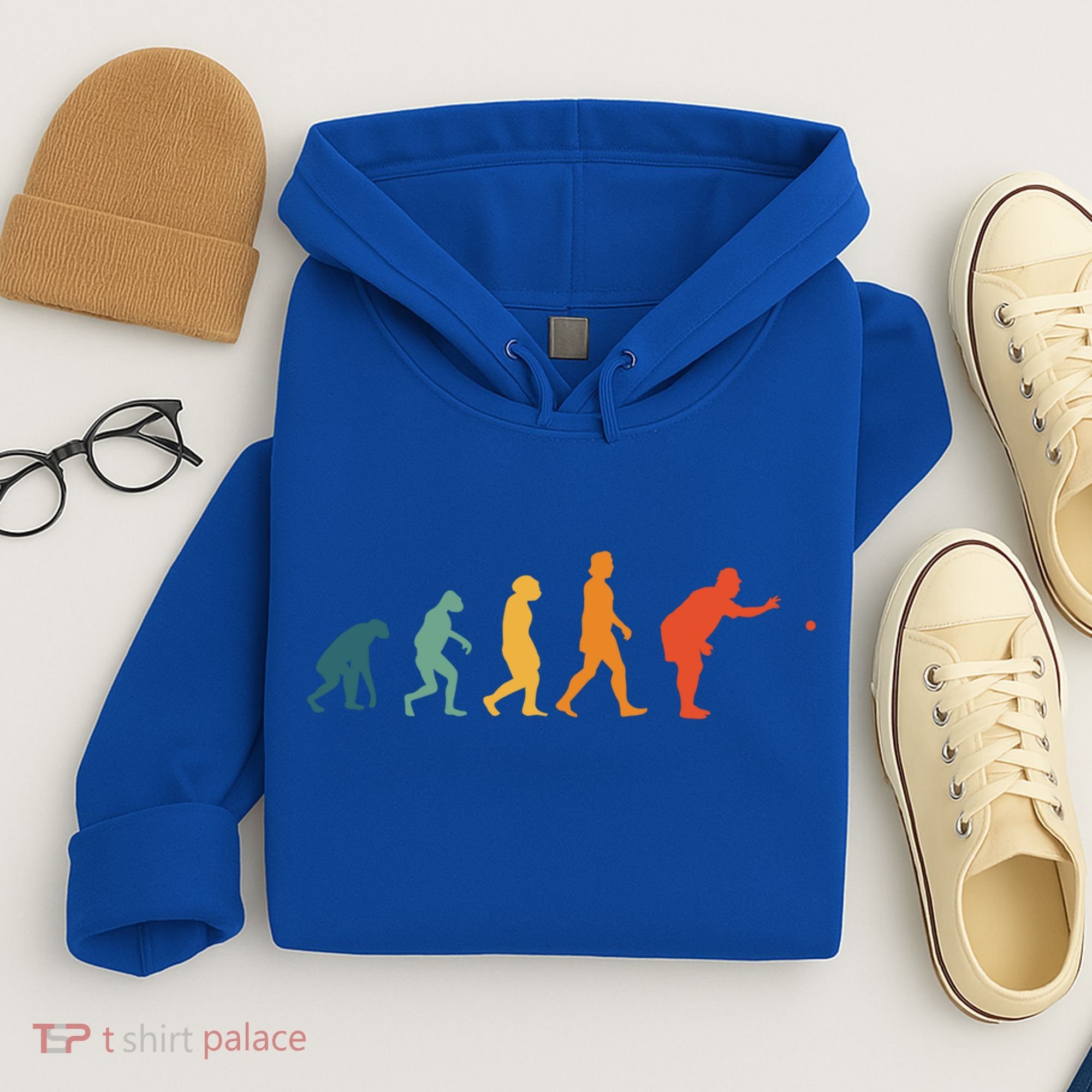 Boccia Evolution Retro Bocce Ball PéTanque Cute Gift Hoodie