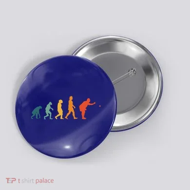 Boccia Evolution Retro Bocce Ball PéTanque Cute Gift Button