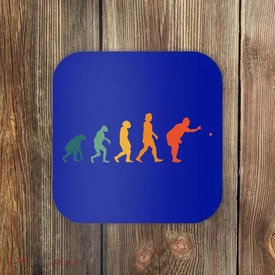 Boccia Evolution Retro Bocce Ball PéTanque Cute Gift Coaster