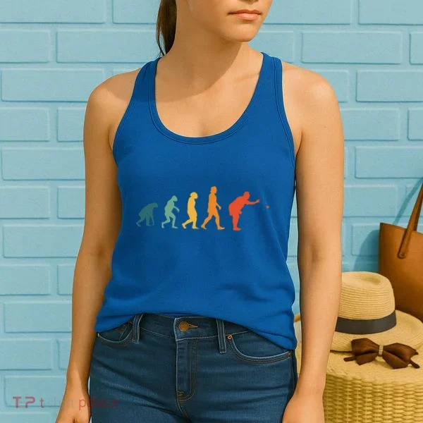 Boccia Evolution Retro Bocce Ball PéTanque Cute Gift Women's Tank Top