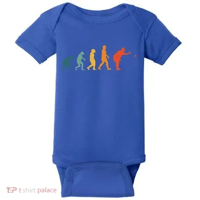 Boccia Evolution Retro Bocce Ball PéTanque Cute Gift Baby Bodysuit