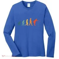 Boccia Evolution Retro Bocce Ball PéTanque Cute Gift Women's Long Sleeve Shirt thumb 0
