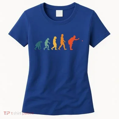 Boccia Evolution Retro Bocce Ball PéTanque Cute Gift Women's T-Shirt