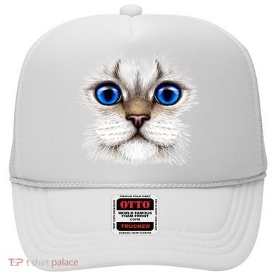 Blue Eyed Realistic Cat Face Hat