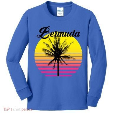 Bermuda Sunset Kids Long Sleeve Shirt