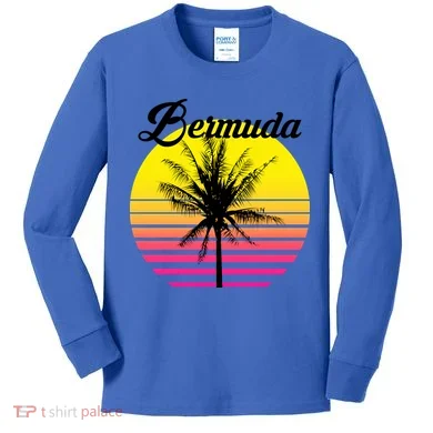 Bermuda Sunset Kids Long Sleeve Shirt