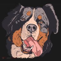 Bernese Mountain Dog Mousepad thumb 1