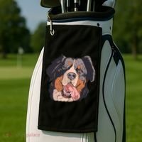 Bernese Mountain Dog Golf Towel thumb 2