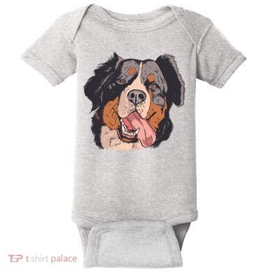 Bernese Mountain Dog Baby Bodysuit