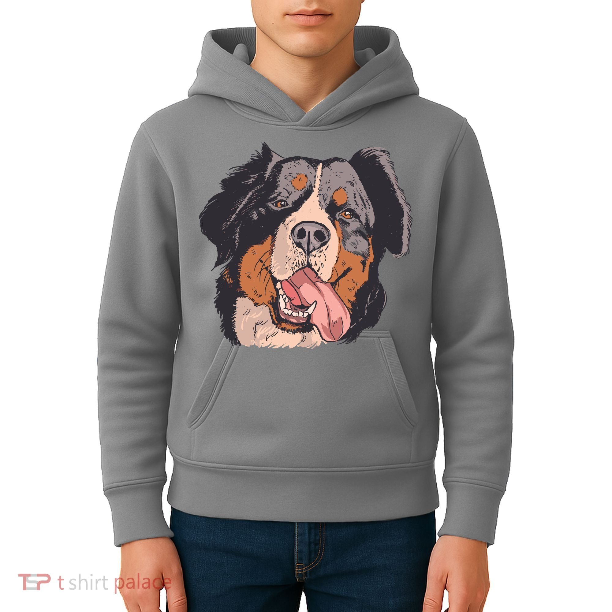 Bernese Mountain Dog Kids Hoodie