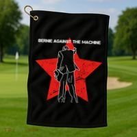 Bernie Against The Machine Golf Towel thumb 1
