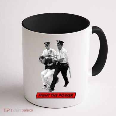 Bernie Sanders Fight The Power Coffee Mug back
