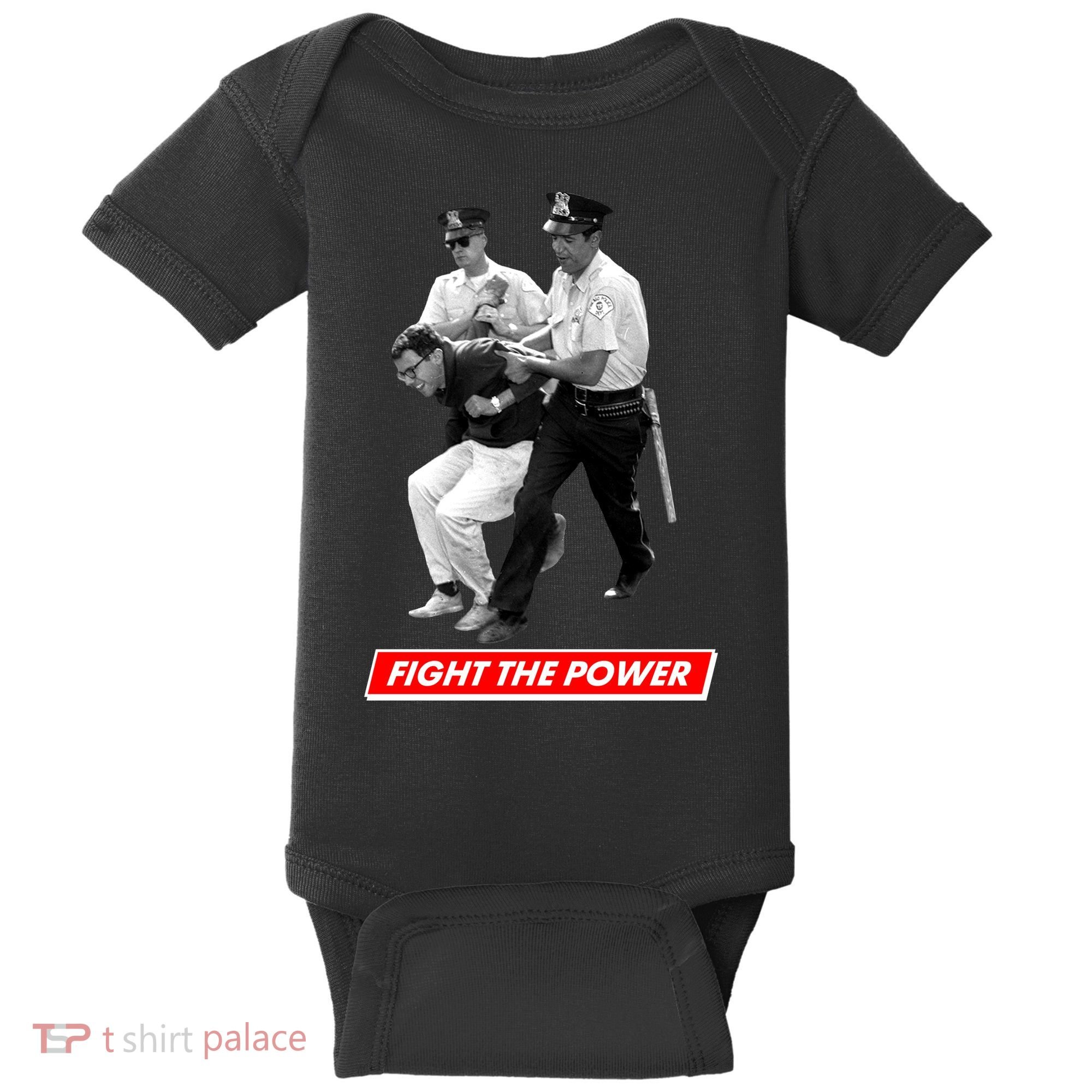 Bernie Sanders Fight The Power Baby Bodysuit