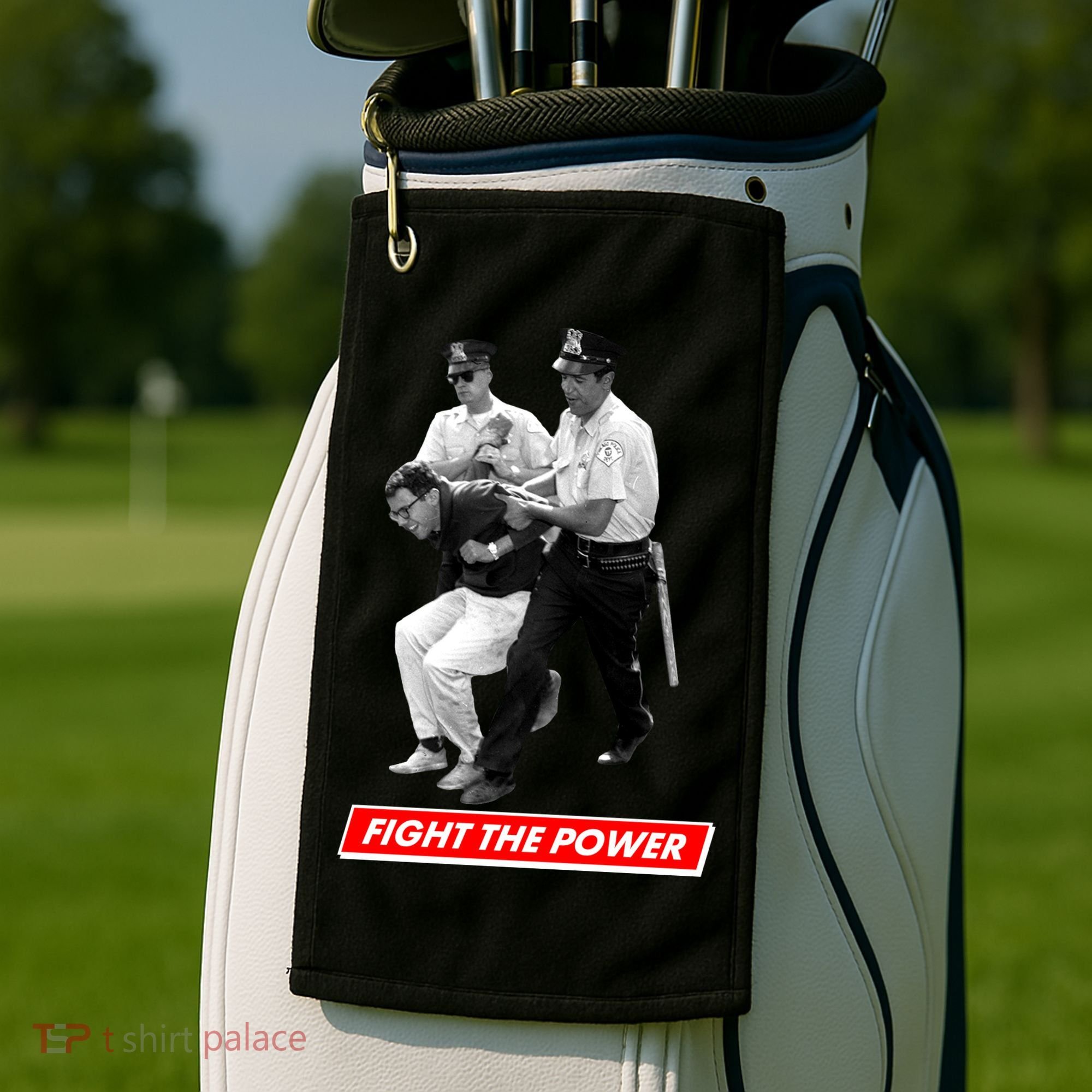 Bernie Sanders Fight The Power Golf Towel