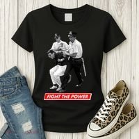 Bernie Sanders Fight The Power Women's T-Shirt thumb 3