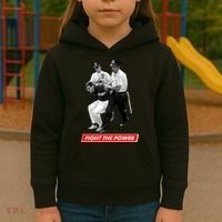 Bernie Sanders Fight The Power Kids Hoodie thumb 3