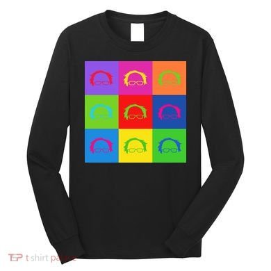 Bernie Sanders Hair Minimalist Pop Art Long Sleeve Shirt