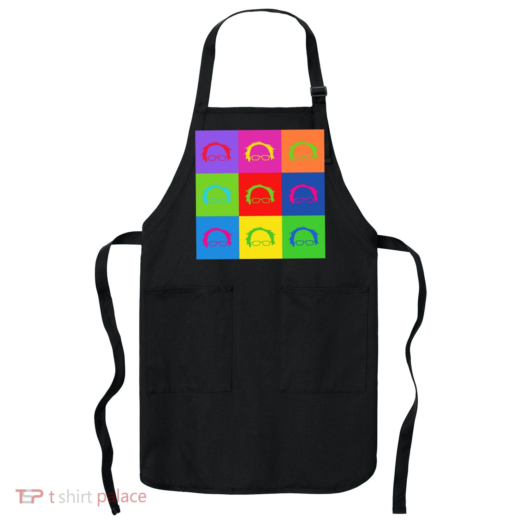 Bernie Sanders Hair Minimalist Pop Art Apron