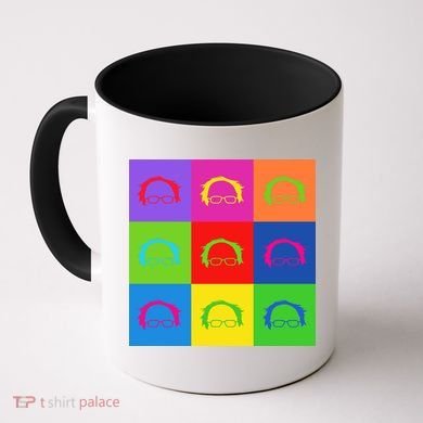 Bernie Sanders Hair Minimalist Pop Art Coffee Mug